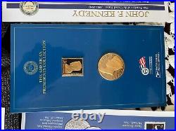 U. S. Presidents Collection Gold / Silver Coin and Stamp Set