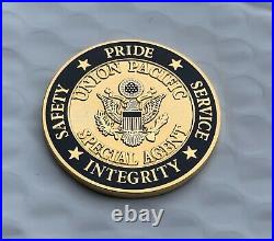 Union Pacific Police Dept. Train Railroad Special Agent Challenge Coin UPPD CPO