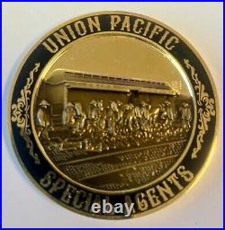 Union Pacific Railroad Special Agent Golden Spike Commemorative Challenge Coin