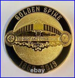 Union Pacific Railroad Special Agent Golden Spike Commemorative Challenge Coin