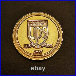 United Parcel Service UPS Four Golden Medals Rare All UPS Logos Coins