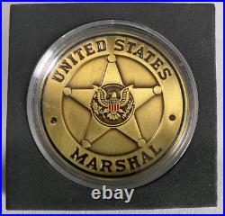 United States Marshals Service USMS Justice Is Coming Gold Brush Challenge Coin