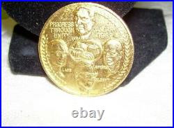 United Transportation Union Gold Coin 1969 Luna Lane Gilbert and Spiers
