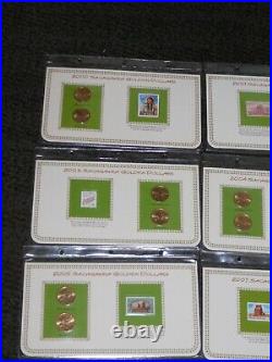 Us Collection Of Unc 1st Issue Sacagawea Golden Dollars 18 Coins 2000-2008