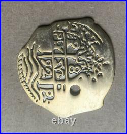 VINTAGE RARE Disneyland Pirates of the Caribbean Gold Brass Coin Doubloon Token