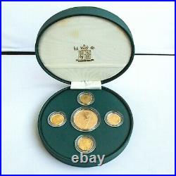Victorian Anniversary Collection 5 British UK Gold Coin Set Sovereigns + Crown