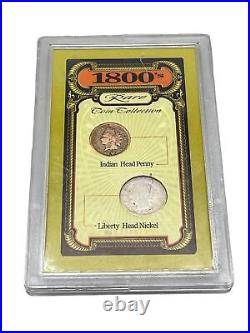 Vintage 1800's Rare Coin Collection Indian Head Penny 1893 Liberty Head READ