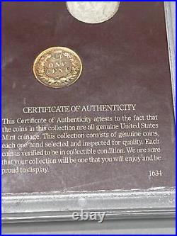 Vintage 1800's Rare Coin Collection Indian Head Penny 1893 Liberty Head READ