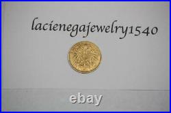 Vintage 1896 22K Solid Gold Austria 10 Coronas Coin Rare Collectible Currency