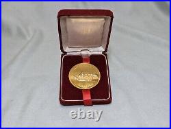 Vintage 1989 PAUS JOHANES PAULUS II Indonesia Pastoral Visit Gold Plated Coin