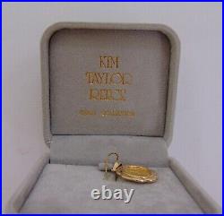 Vintage 24K Coin 14K Bezel Taylor Reese Gold Collection 3.7 Grams 19.6 mm NIB