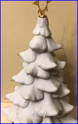 Vintage Christmas advent Calendar tree coins stand case Franklin Mint 24kt gold