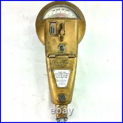 Vintage DUNCAN Parking Meter Gold 5 & 10 Cent Coin Slots Chicago IL USA Works