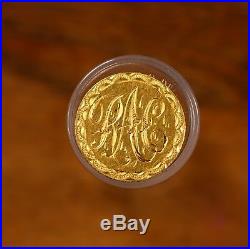 Vintage Love Token Engraved RAC On A US Gold $2.50 Coin Unique & Collectable