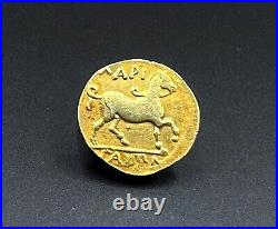 Vintage antique gold greek coin 17 k 7.7 gram jewelry pendant