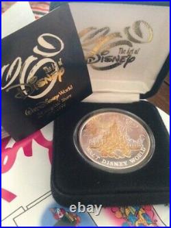 Walt Disney World 25th Anniversary (1971-1996) RARE VINTAGE Silver/Gold Mint