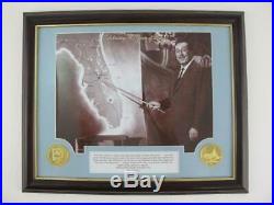 Walt Disney World 40th Framed WALT Art 24kt Gold Magic Kingdom Minted Coins Set