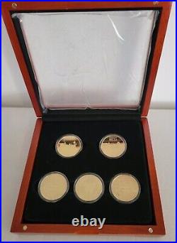 Walt Disney World Railroad 24k Gold Limited Ed. Coin Set #8/2011-extremely Rare