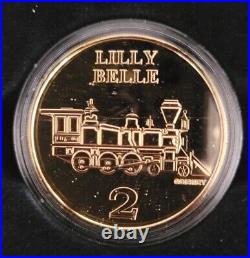 Walt Disney World Railroad 24k Gold Limited Ed. Coin Set #8/2011-extremely Rare