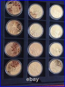 Westminster Centenary WW1 Gold Coin Collection 24 Individual Coins With Coa, Box