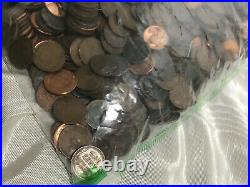 Wheat Penny Bag 1000 Count Old Us Coins Vintage Lincoln Cent Coin Collection Pds