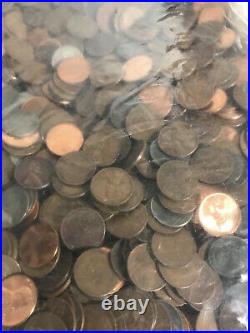 Wheat Penny Bag 1000 Count Old Us Coins Vintage Lincoln Cent Coin Collection Pds