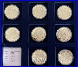 Windsor Mint United Kingdom Royal Regiments 24 Carat Gold Plated Coin Collection