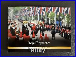 Windsor Mint United Kingdom Royal Regiments 24 Carat Gold Plated Coin Collection