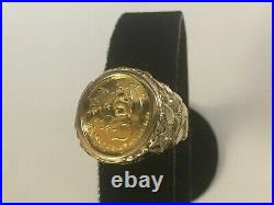 Without Stone Fancy Panda Coin Band Ring Collection In 14k Yellow Gold Plated