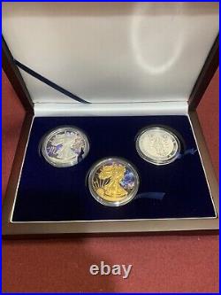 Zodiac Horoscope Scorpio Collectible 3-Coin Silver Set (All Cases Included)